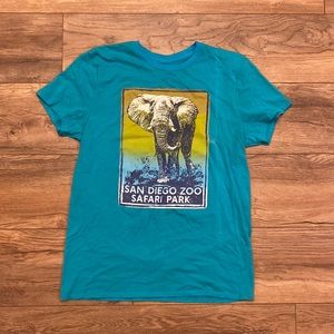 Teal Elephant San Diego Zoo Safari Park Nature Shirt